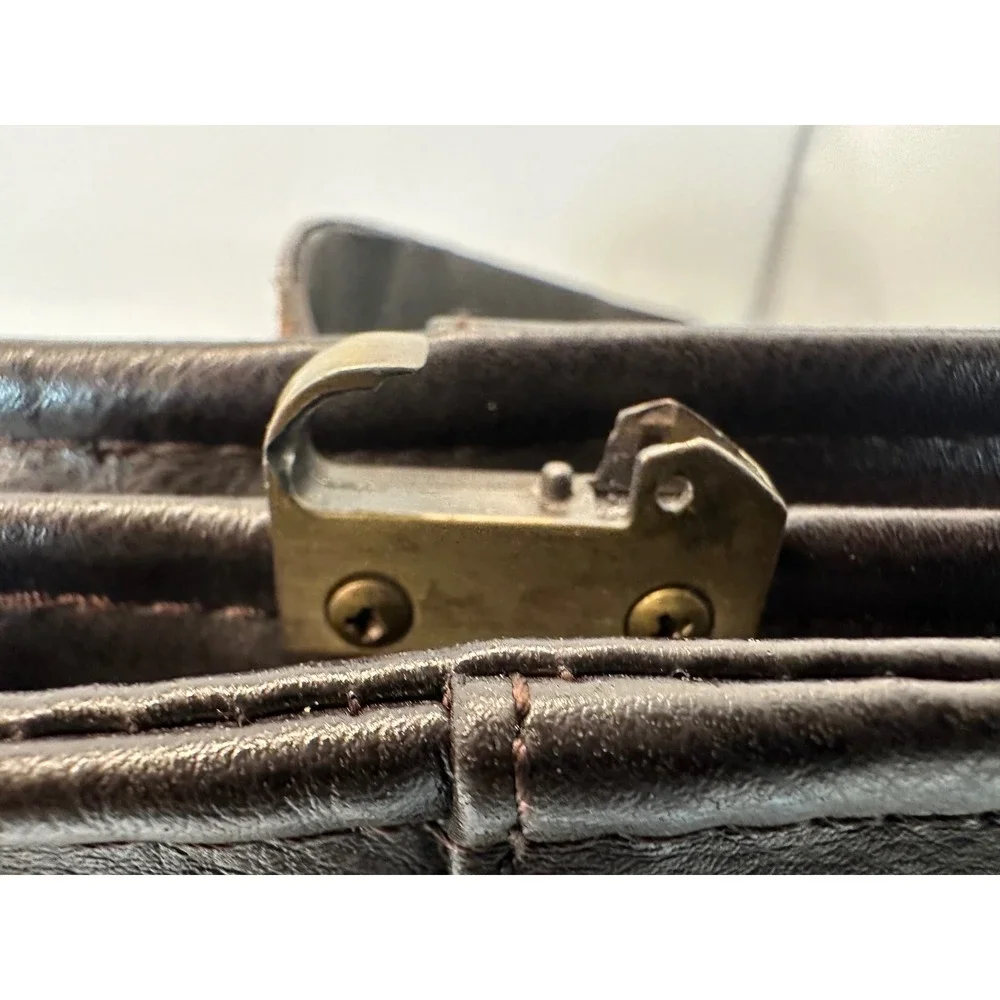 Polo Jeans Messenger Bag Brown Leather Flap Crossbody Travel‎ Small